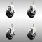 Service Caster 5 Inch 316SS Soft Rubber Wheel Swivel 3/8 Inch Threaded Stem Caster Set Brake SCC-SS316TS20S514-SRS-TLB-381615-4 - alternate 2
